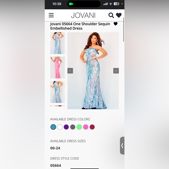Jovani dress style 05664